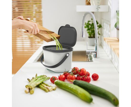 ROTHO POJEMNIK NA ODPADY BIO 3.2L ALBULA BIAŁY