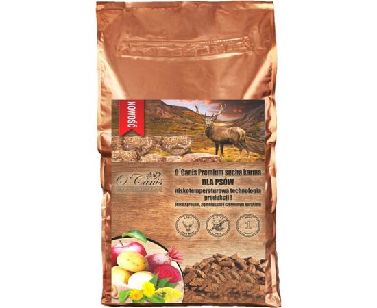 O'CANIS DEER WITH MILLET, POTATOES, AND RED BEET - DRY DOG FOOD - 1,5KG