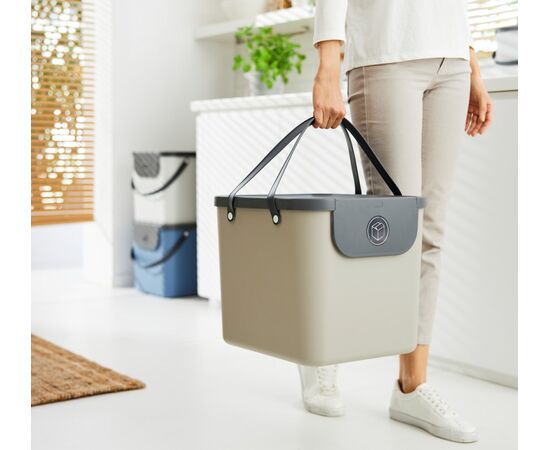 ROTHO POJEMNIK DO SEGREGACJI ODPADÓW 40L ALBULA CAPPUCCINO