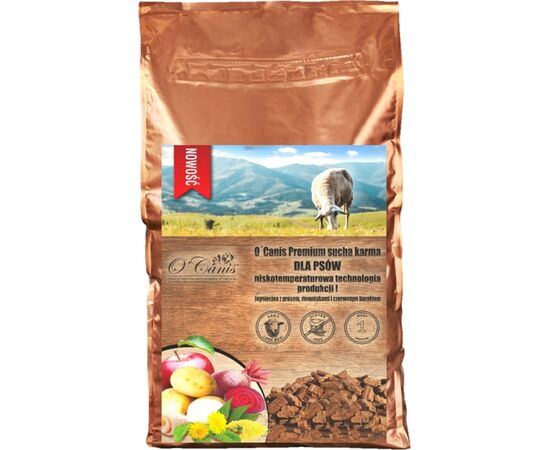 O'CANIS LAMB WITH MILLET, POTATOES, AND RED BEET - DRY DOG FOOD - 1,5KG