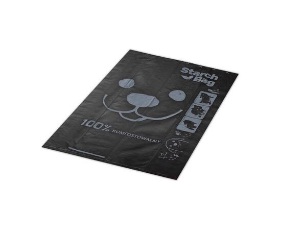 STARCH BAG STARCHBAG BIO COMPOSTABLE POOP BAGS BLACK – 8X15 PCS