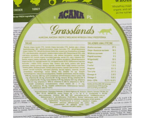 ACANA GRASSLANDS CAT 340G