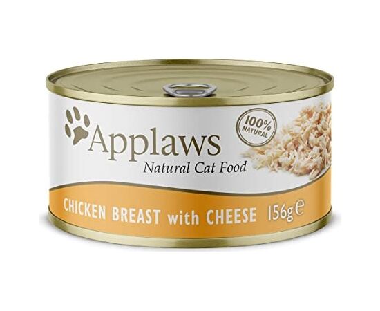 APPLAWS NATURAL CAT FOOD CHICKEN BREAST WITH CHEESE - WET CAT FOOD - 156G