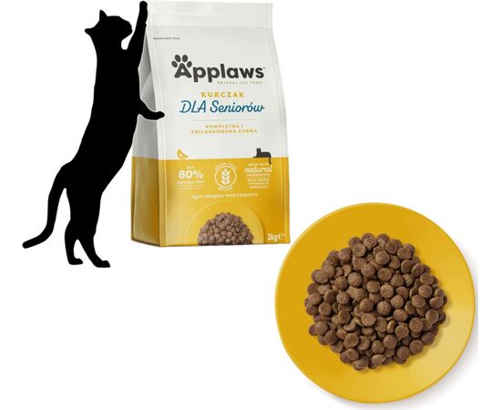 APPLAWS SENIOR CHICKEN - DRY CAT FOOD - 2KG