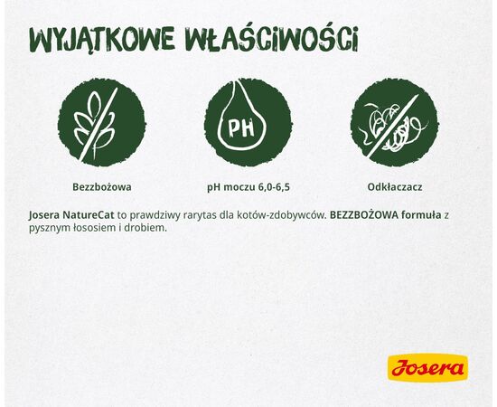JOSERA NATURECAT CATS DRY FOOD 2 KG ADULT POULTRY, SALMON