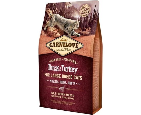 CARNILOVE CAT DUCK & TURKEY FOR LARGE BREED 2KG