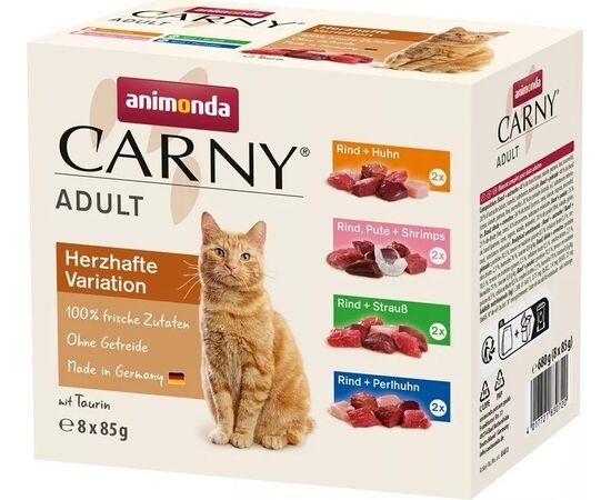 ANIMONDA CARNY MIX SMAKÓW SASZETKI 8X85G