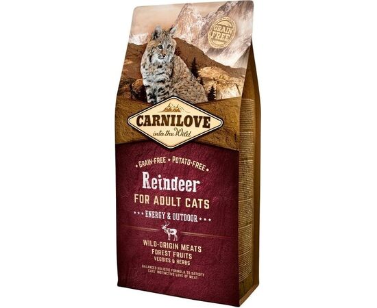 CARNILOVE CAT REINDEER ENERGY&OUTDOOR 6KG