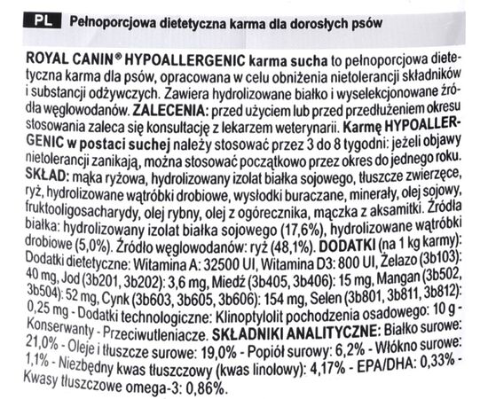 ROYAL CANIN HYPOALLERGENIC 2KG