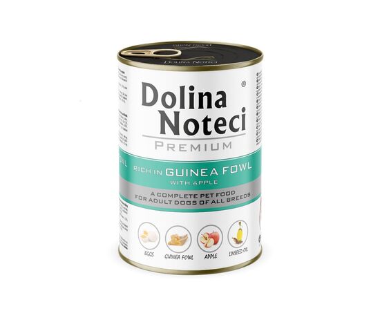 DOLINA NOTECI PREMIUM RICH IN GUINEA FOWL WITH APPLE - WET DOG FOOD - 400G