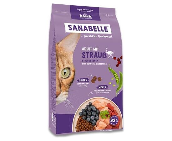 BOSCH SANABELLE ADULT STRUŚ SUCHA KARMA DLA KOTA 8KG