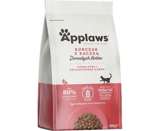 APPLAWS ADULT CHICKEN WITH DUCK - DRY CAT FOOD - 400G