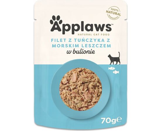 APPLAWS NATURAL CAT FOOD TUNA WITH SEA BREAM - WET CAT FOOD - 70G