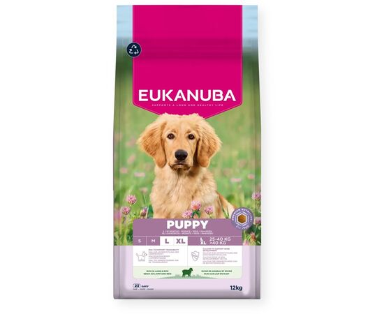 EUKANUBA PUPPY L XL RICH IN LAMB & RICE - DRY DOG FOOD - 12KG