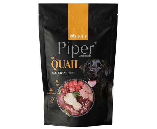 DOLINA NOTECI PIPER ANIMALS WITH QUAIL AND CRANBERRIES - WET DOG FOOD - 500G