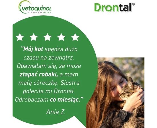 VETOQUINOL DRONTAL TABLETKI ODROBACZAJĄCE KOT 2SZT