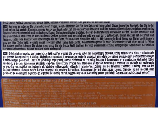 DOLINA NOTECI SUPERFOOD STERILISED DUCK - DRY CAT FOOD - 1 KG