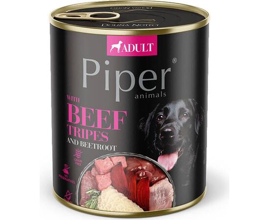 DOLINA NOTECI PIPER ANIMALS WITH BEEF STOMACH - WET DOG FOOD - 800G