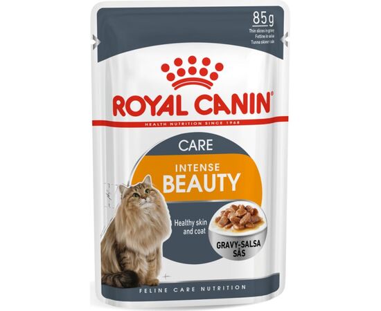 ROYAL CANIN INTENSE BEAUTY WET CAT FOOD CHUNKS IN SAUCE 12X85 G