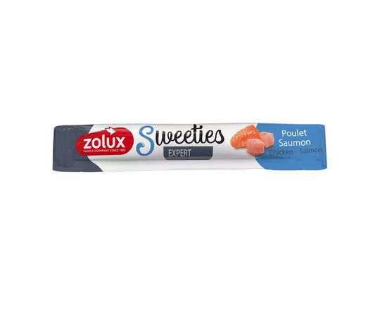 ZOLUX SWEETIES SALMON AND CHICKEN - DOG TREAT - 14G
