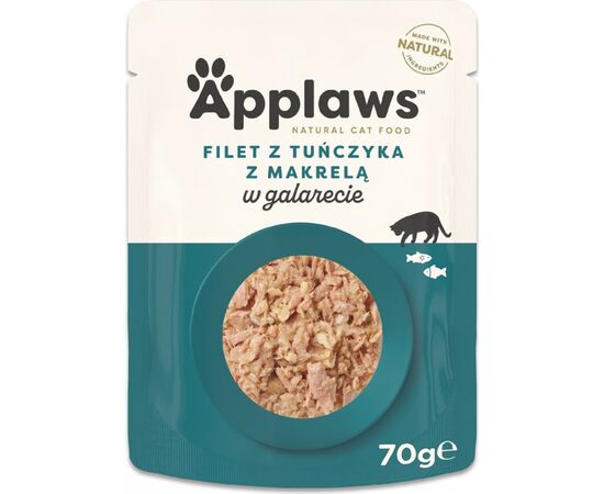 APPLAWS TUNA FILLET WITH MACKEREL IN JELLY - WET CAT FOOD - 70G