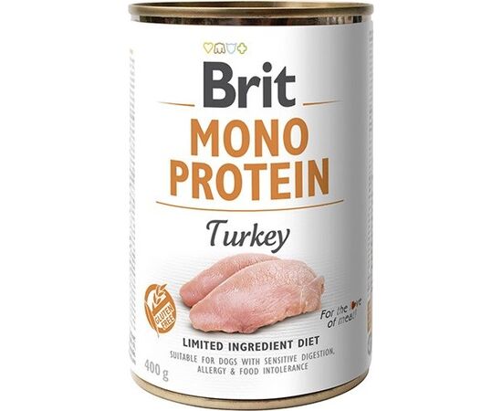 BRIT MONO PROTEIN TURKEY - WET DOG FOOD - 400 G