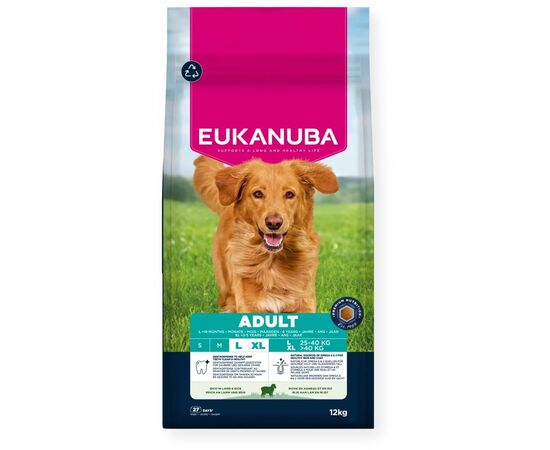 EUKANUBA ADULT L XL RICH IN LAMB & RICE - DRY DOG FOOD - 12KG
