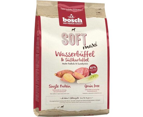 BOSCH SOFT MAXI WATER BUFFALO AND SWEET POTATOES - DRY DOG FOOD - 2,5KG