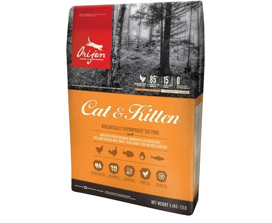 ORIJEN CAT & KITTEN CATS DRY FOOD CHICKEN, FISH, TURKEY 1.8 KG