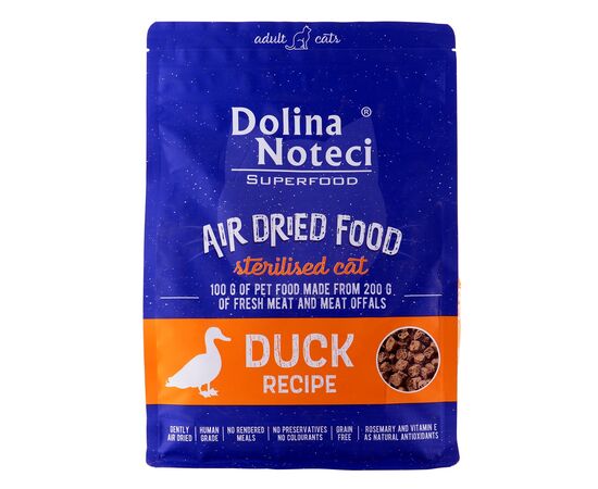 DOLINA NOTECI SUPERFOOD STERILISED DUCK - DRY CAT FOOD - 1 KG