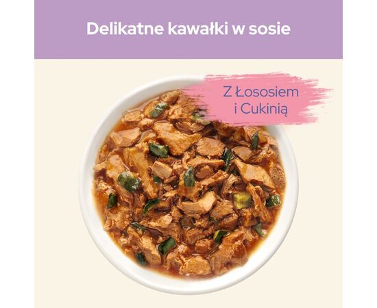 PURINA NESTLE PURINA CAT CHOW SENSITIVE WITH SALMON AND ZUCCHINI IN SAUCE - WET CAT FOOD - 26X85G (20 + 6 GRATIS)