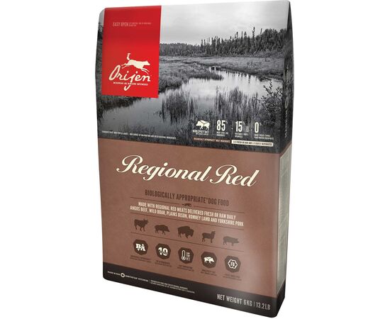 ORIJEN REGIONAL RED 6 KG ADULT BEEF, LAMB, PORK