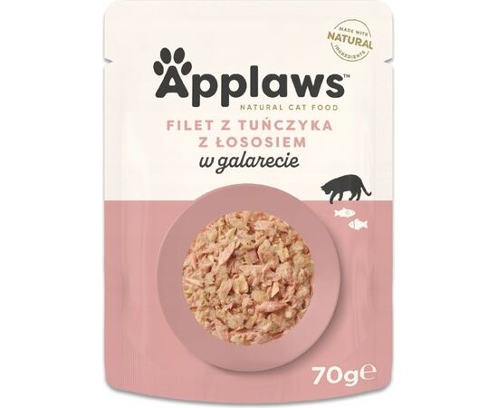 APPLAWS CAT TUNA AND SALMON IN JELLY 70G