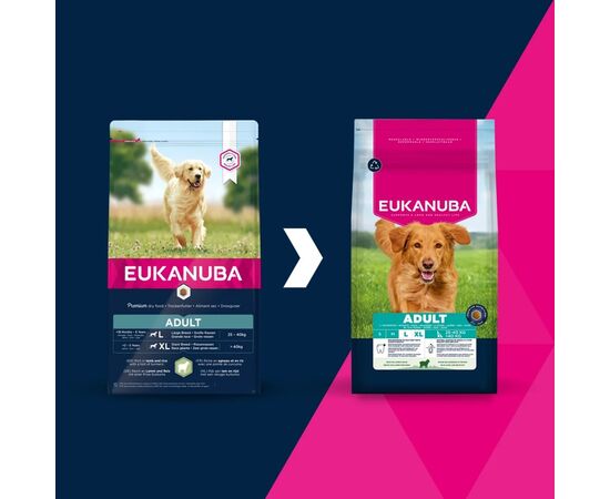 EUKANUBA ADULT L XL RICH IN LAMB & RICE - DRY DOG FOOD - 12KG
