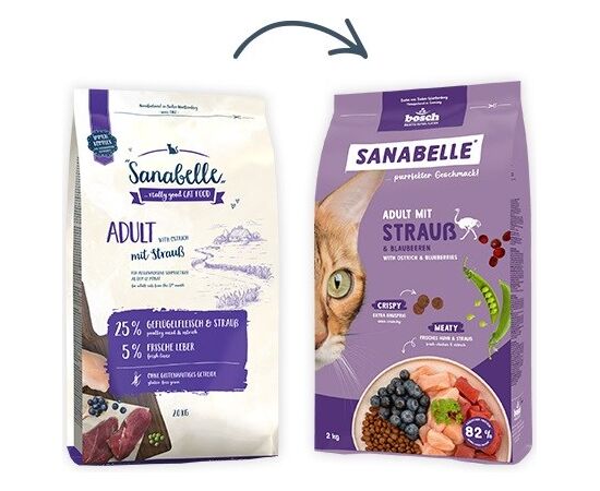 BOSCH SANABELLE ADULT STRUŚ SUCHA KARMA DLA KOTA 8KG