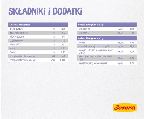 JOSERA CHICKEN FILLET WITH VEAL - WET CAT FOOD - 70 G