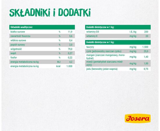 JOSERA FILLET CHICKEN WITH DUCK - WET CAT FOOD - 70 G