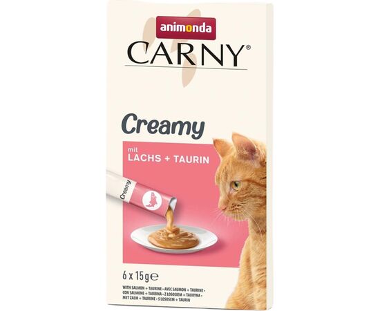 ANIMONDA CARNY SALMON WITH TAURINE - CAT TREATS - 6 X 15G