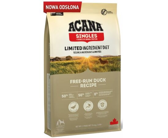 ACANA SINGLES FREE-RUN DUCK - DRY DOG FOOD - 11,4KG