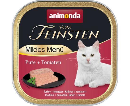 ANIMONDA VOM FEINSTEN ADULT MILDES MENÜ TURKEY WITH TOMATOES - WET CAT FOOD - 100G
