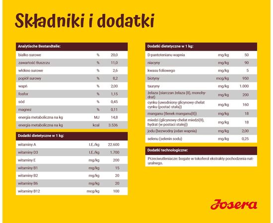 JOSERA LAMB WITH RICE - DRY DOG FOOD - 12,5 KG