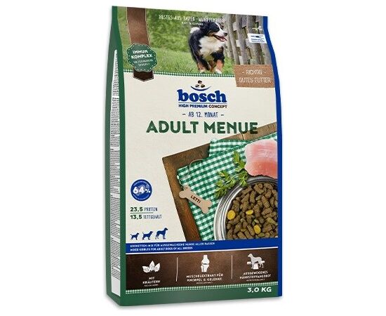 BOSCH ADULT MENUE - DRY DOG FOOD - 3KG