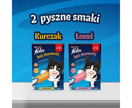PURINA NESTLE PURINA FELIX DELI MOMENTS SALMON - CAT TREATS - 4X10G