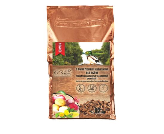 O'CANIS PREMIUM DUCK WITH MILLET, POTATOES, AND RED BEETROOT - DRY DOG FOOD - 12KG