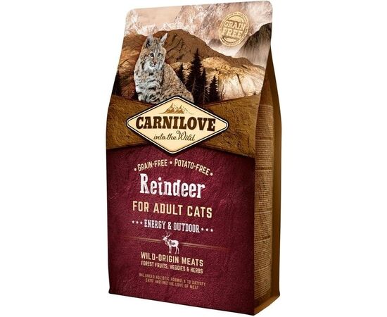 CARNILOVE CAT REINDEER ENERGY & OUTDOOR 2KG