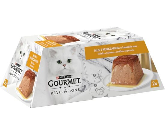 PURINA NESTLE PURINA GOURMET REVELATIONS CHICKEN - WET CAT FOOD - 2X57 G