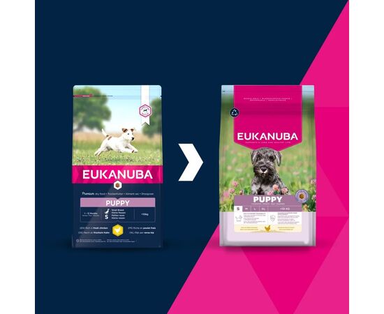 EUKANUBA PUPPY SMALL RICH IN CHICKEN - DRY DOG FOOD - 3KG