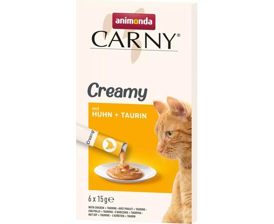 ANIMONDA CARNY CHICKEN WITH TAURINE - CAT TREATS - 6 X 15G