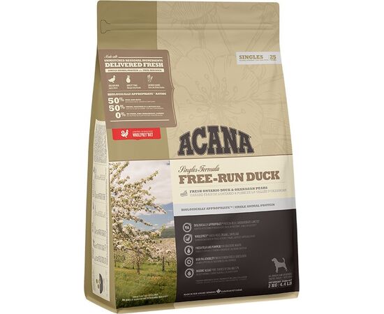 ACANA SINGLES FREE-RUN DUCK - DRY DOG FOOD - 2KG