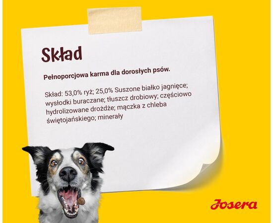 JOSERA LAMB WITH RICE - DRY DOG FOOD - 12,5 KG